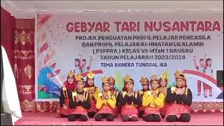 Tari Saman tampilan siswa siswi MTsN 1 Baubau