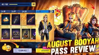 Buying August Month Booyah Pass | August Booyah Pass Unlock|Ff New Event Today|Free Fire New Event