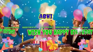 ABHI, Happy Birthday Song//happy birthday song with name