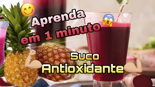 Suco funcional de beterraba com abacaxi