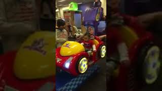 Chuck E. Cheese's l Car rides l Baby Muna is enjoying