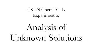 Analysis of Unknown Solutions