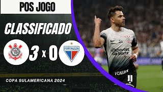 Pos jogo Corinthians 3 x 0 Fortaleza, estamos classificados Baralho.Timão joga muito na Sulamericana