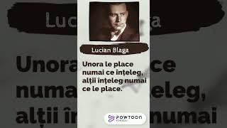 Lucian Blaga intelegere #shorts