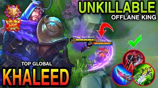 Khaleed Early Brutal Damage Unkillable |Khaleed Gameplay| |Best Build| Top Global By: Bun Bunn -MLBB