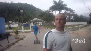 Skate elétrico seven 800w ( voltinha pelo guarujá ) primeir