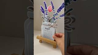 DIY Cricut calendar #cricutcalendar #diy #cricutmade #qatarbusiness #smallbusiness #floralcalendar