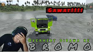 BUSSID V. 404 gawat  jeep overheat di trek BROMO