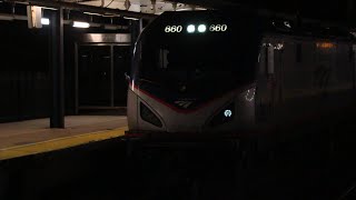 Amtrak ACS64 #660 (86) departs Route 128 with two Shave and a haircuts!