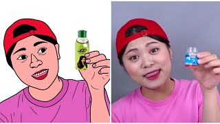 Mukbang Big Bottle Candy drink 보틀 캔디 젤리 먹방 DONA 도나 - Funny Drawing Meme