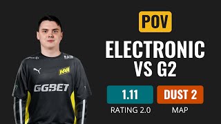 [POV] Na'Vi Electronic VS G2 [Dust 2] | CS GO DEMO