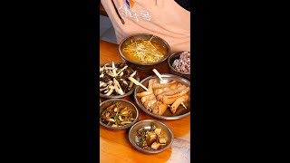 힐링 요리 돼지고기 적갈, 톳나물 무침, 콩나물 김치국 [2024.10.20]