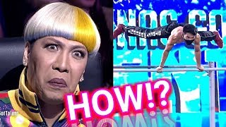 GOLDEN BUZZER For The Best Pull Up Bars Audition On Pilipinas Got Talent Geeks  2018