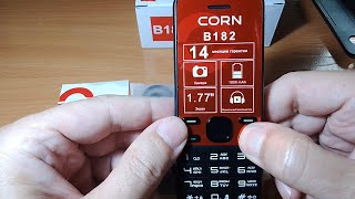 CORN B182 | ТЕЛЕФОН С КАМЕРОЙ И ПОДДЕРЖКОЙ КАРТЫ ПАМЯТИ