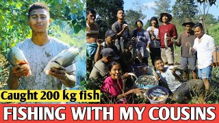 Fishing with my cousins & relatives || Village Life Dairy