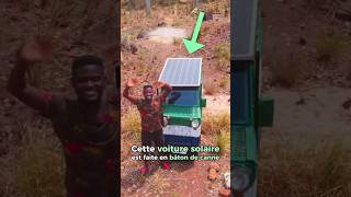 Cette voiture solaire est faite en bâton de canne #innovation