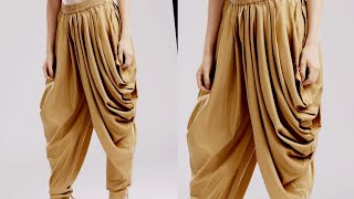 how to make dhoti salwar easy and simple cutting and stitching