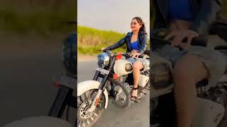 Classic Bullet Ride Lady Biker Sanjana