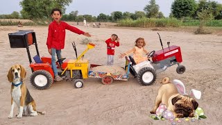 (Jcb) fully // Sand/ And Accide/t PoLo //Truck Pulling Out Auto Rickshaw //| Mini Tractor | CS