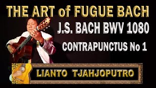 THE ART of FUGUE BWV 1080 -JS .BACH- Contrapunctus 1 - Lianto Tjahjoputro