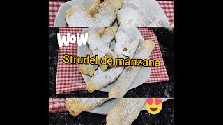 Strudel de Manzana postre clásico alemán, cocinando con Valeria