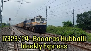 DDU-Gaya Route Se Khali Rakes 17323/24-Banaras Hubballi Weekly Express Jate Hue