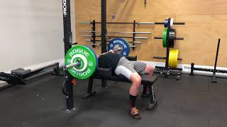 1/26/18 Bench 2ct Pause 210x3 @7 ws 1/4