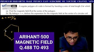 ARIHANT-500 MAGNETIC FIELD Q.488 TO Q.493