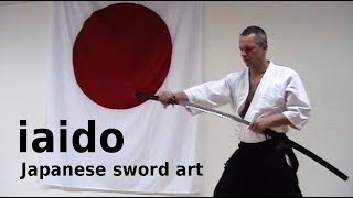 IAIDO, Japanese sword art, in several different kata, by Stefan Stenudd in 2004