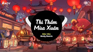 THÌ THẦM MÙA XUÂN - Bảo Vân x Andy Remix | Nhạc Trẻ Remix Đón Tết Hay Nhất 2025