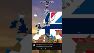 Comments change map of europe|part 9 #shorts #geotuber #geography #europe #fypシ