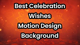 Best Celebration Wishes Motion Design Background | Green screen video