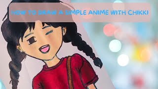 HOW TO DRAW A SIMPLE  ANIME STEP BY STEP DRAWING TUTORIAL