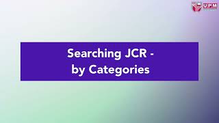 Searching JCR by Categories