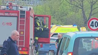 Frontale sulla fondovalle Taro 3 feriti di cui 2 gravi. 5 mezzi di soccorso avanzati, due elicotteri