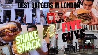 Best Burgers In London - Shake Shack vs Five Guys review