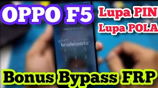 SOLUSI OPPO F5 LUPA POLA / SANDI || HAPUS SANDI OPPO F5 DENGAN MRT CRACK GRATISSS