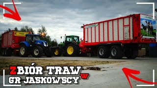 ☆Zbiór traw ! 6 Ciągników w akcji ✔ 60 ha ☆ Gr Jaśkowscy ☆Zbiór na wielką skale ✔ PwO Team  ✔