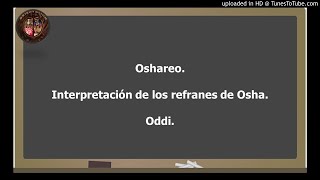 Interpretación de los refranes de Osha Oddi.