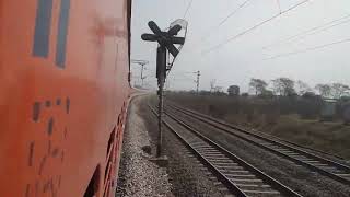 Bikaner Bilaspur burning tracks at MPS & high speed skip crossing with 3 trains. details in descrip.