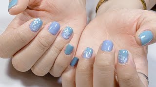 Ombre Nails và Vẽ Cọ Nét Gel Trên Móng Tay Thật