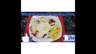 MILANESAS A  🐴  🥚 CON PAPÁ FRITAS UNA DELICIA 😋