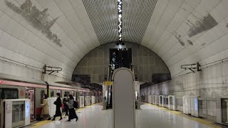 Watching Minatomirai line at Motomachi-Chukagai Station (Closest station to China town) in Yokohama