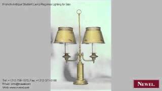 French Antique Student Lamp Regence Lighting for Sale