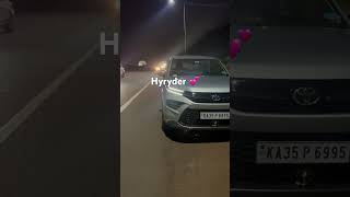 Night drive with hyryder 🚙👌 #shorts #grandvitara #hyryder #elevate #newcar #hybrid #naiksauto