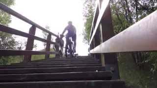 Mountainbike Treppe runter fahren TUTORIAL