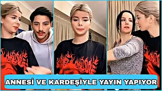 Merve Yalçın annesi ve kardeşi ile canlı yayın