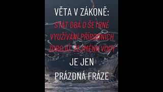 Jak lze chránit vodu pro lidi? Garancí práva lidí v ústavě. Formální prohlášení jsou o ničem.