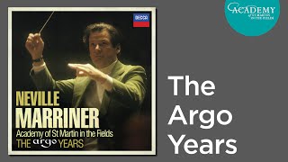 Sir Neville Marriner introduces 28-disc box set 'The Argo Years' (2014)