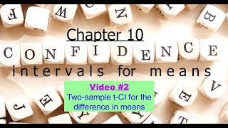 AP Statistics: Chapter 10, Video #2 - Two Sample Confidence Interval for the Difference in Means